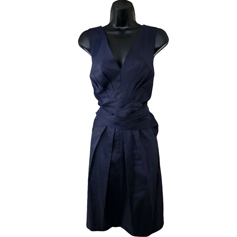 💚DKNY Navy Sleeveless Dress☆